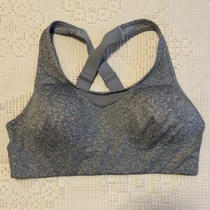 PINK Gray Women's Sports Bra Sz M NWT